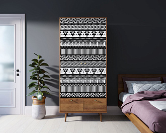 Шкаф двухстворчатый "Berber" принт 19 арт BB16/Print_19