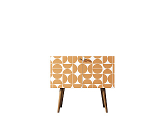 Комод на высоких ножках "Berber" малый принт 14 арт BB13/Print_14