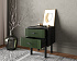 Тумбочка с двумя ящиками "Emerson" арт EM16/green/L
