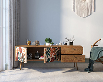 Комод "Berber" два ящика и две дверки 25 принт арт BB27/Print_25