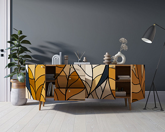 Комод "Berber" удлиненный принт 08 арт BB11/Print_08