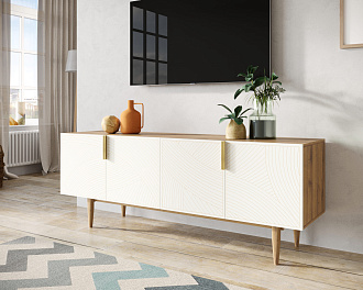 Комод под TV с четыремя дверками "Line" LN06/GR1/beige