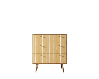 Комод "Berber" три ящика 43 принт арт BB40/Print_43