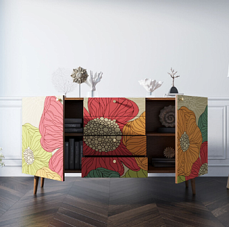 Комод "Berber" с ящиками 5 принт арт BB14/Print_05