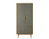 Шкаф малый двухстворчатый "Line" R24/browngrey