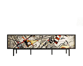 Комод с четырьмя дверками и двумя ящиками "Emerson" by Kandinsky арт EM04/Print_01