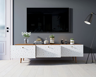Комод "Berber" с ящиками низкий под TV принт 15 арт BB19/Print_15