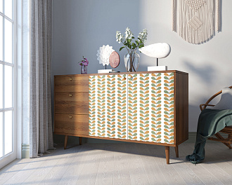 Комод "Berber" с двумя дверками и ящиками 23 принт арт BB05/Print_23