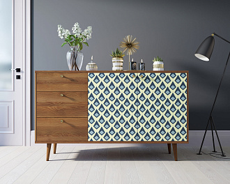 Комод "Berber" с двумя дверками и ящиками 13 принт арт BB05/Print_13