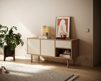 Комод с дверками "Alice" арт ALC15