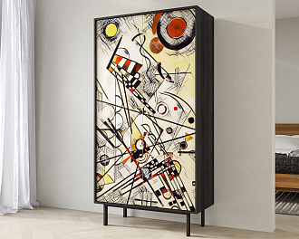 Шкаф двухдверный "Emerson" by Kandinsky арт EM091/Print_01