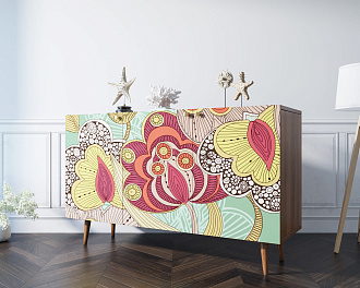 Комод "Berber" три дверки 6 принт арт BB01/Print_06