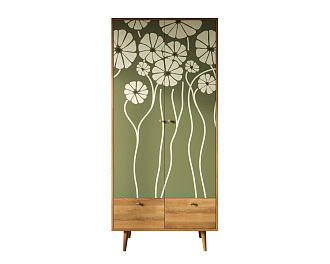 Шкаф двухстворчатый "Berber" арт BB16/Print_53