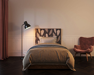 Кровать "Berber" 120 на 200 принт 40 арт BB42/Print_40