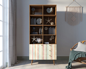 Стеллаж на комоде "Berber" принт 45 арт BB44/Print_45