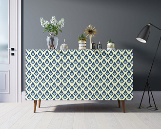 Комод "Berber" три дверки 13 принт арт BB01/Print_13