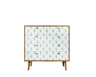 Комод "Berber" пять ящиков 38 принт арт BB36/Print_38