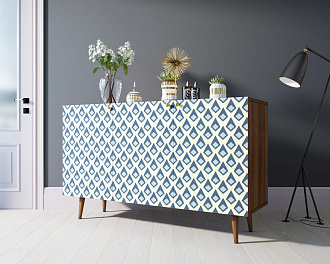 Комод "Berber" три дверки 13 принт арт BB01/Print_13