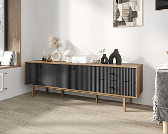 Комод с четырьмя дверками и двумя ящиками "Emerson" арт EM04/7024/L