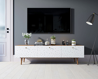 Комод "Berber" с ящиками низкий под TV принт 15 арт BB19/Print_15