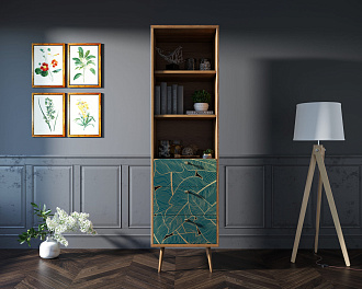 Стеллаж с ящиками "Berber" принт 41 арт BB45/Print_41