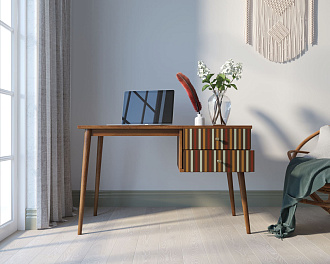 Стол рабочий "Berber" принт 20 с одной тумбой арт BB20/Print_20