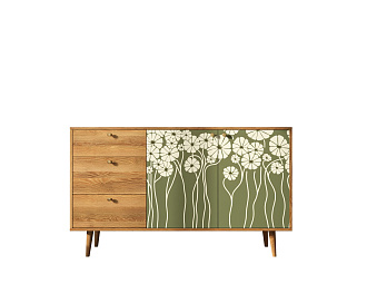 Комод "Berber" с двумя дверками и ящиками  арт BB05/Print_53