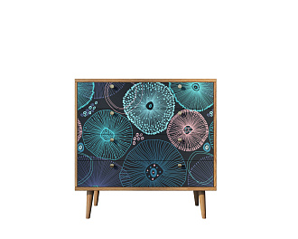 Комод "Berber" пять ящиков 32 принт арт BB36/Print_32