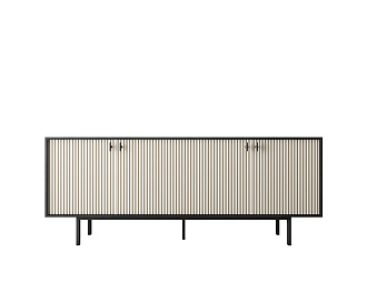 Комод с четыремя дверками "Emerson" арт EM01/milky/L