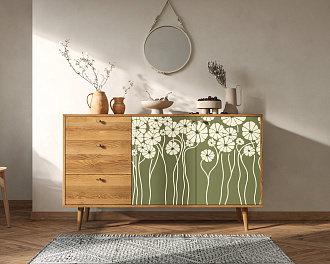 Комод "Berber" с двумя дверками и ящиками  арт BB05/Print_53