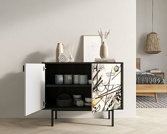 Комод с двумя дверками "Emerson" by Kandisky арт EM02/Print_01