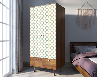 Шкаф двухстворчатый "Berber" принт 24 арт BB16/Print_24