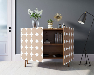 Комод "Berber" две дверки 17 принт арт BB04/Print_17