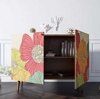 Комод "Berber" две дверки 5 принт арт BB04/Print_05