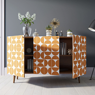 Комод "Berber" три дверки 14 принт арт BB01/Print_14