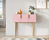Консоль с тремя дверками "Line" LN15/GR1/pink