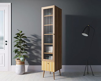 Буфет "Berber" одностворчатый с ящиком принт 43 арт BB48/Print_43