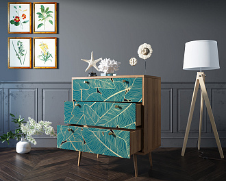 Комод "Berber" три ящика 41 принт арт BB40/Print_41