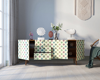 Комод "Berber" удлиненный принт 24 арт BB11/Print_24