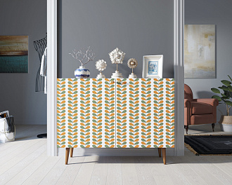 Комод с принтом 23 "Berber" две дверки арт BB04/Print_23