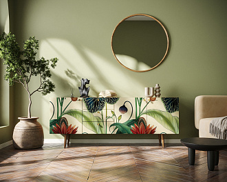 Комод "Berber" удлиненный принт 7 арт BB11/Print_07