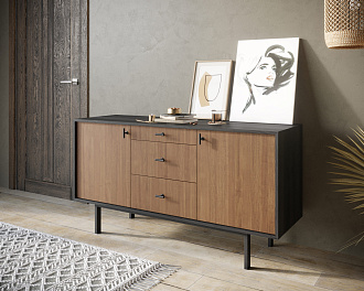 Комод две дверки и три ящика "Emerson" арт EM08