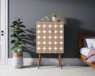 Комод на высоких ножках "Berber" 17 принт арт BB09/Print_17