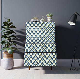 Комод высокий "Berber" принт 13 арт BB10/Print_13