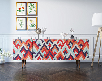 Комод "Berber" удлиненный принт 2 арт BB11/Print_02