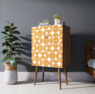 Комод на высоких ножках "Berber" 14 принт арт BB09/Print_14