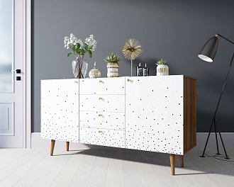 Комод "Berber" с ящиками 15 принт арт BB14/Print_15