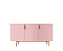 Комод с тремя дверками "Line" LN02/GR1/pink