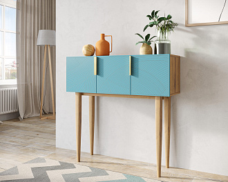 Консоль с тремя дверками "Line" LN15/GR1/blue