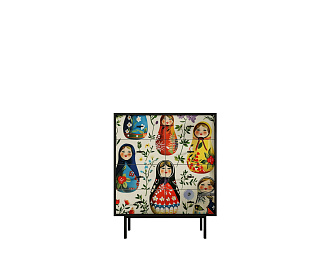 Комод на восемь ящиков "Emerson" Матрешки арт EM20/Art04